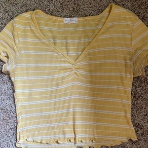 Tillys Yellow Striped Top